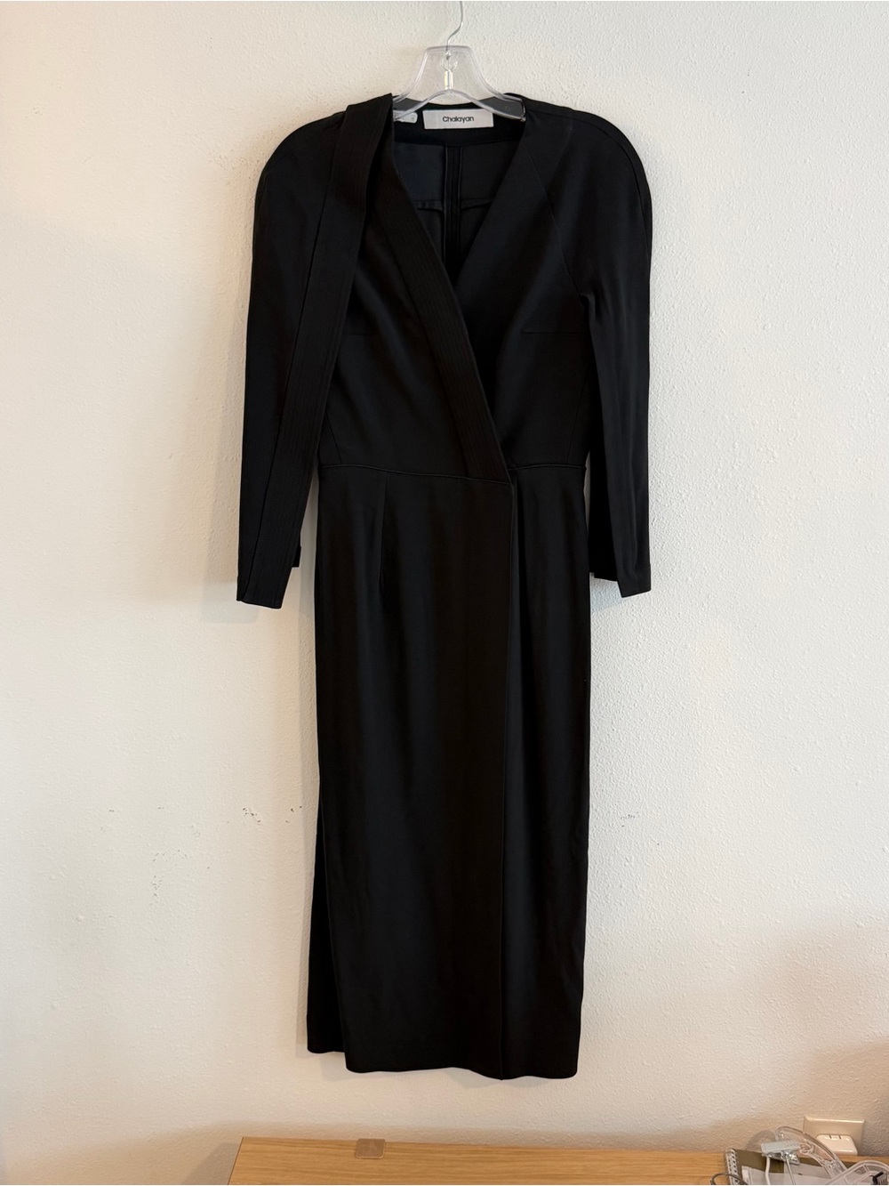 Chalayan ss17 Black Judo Wrap Coat
